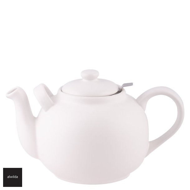 Tekande,  2,5 l., mat hvid,  inkl. metalsi, Plint