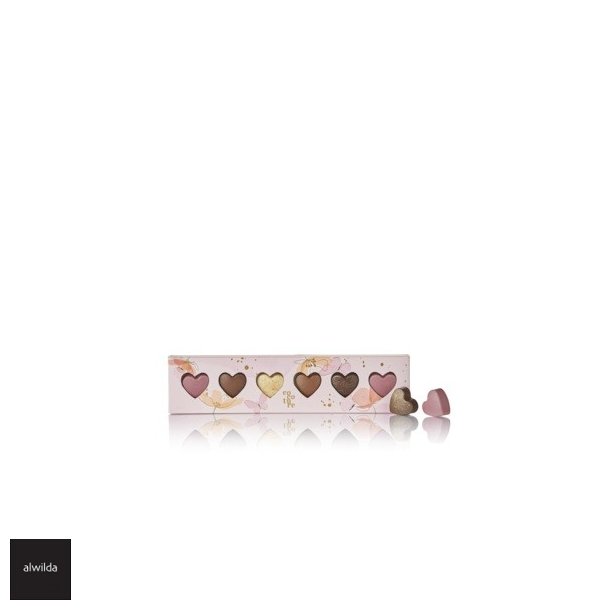Chokoladehjerter i �ske, 6 stk.