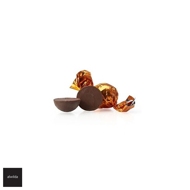 Chokoladekugle orange -70 %  m�rk chokolade med chokoladecreme