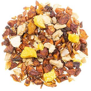 Urteblanding af �ble, ingef�r & orange