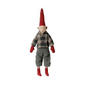 Maileg dreng i ternet skjorte,  Size: 2 / 2026, H: 31 cm. - KOMMER SNART