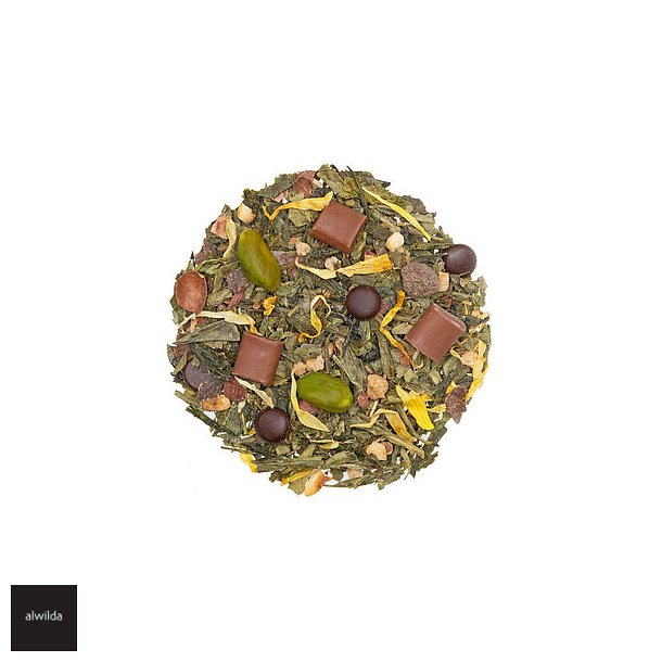 Smagen af Dubai - grn te med chokolade &amp; pistacie