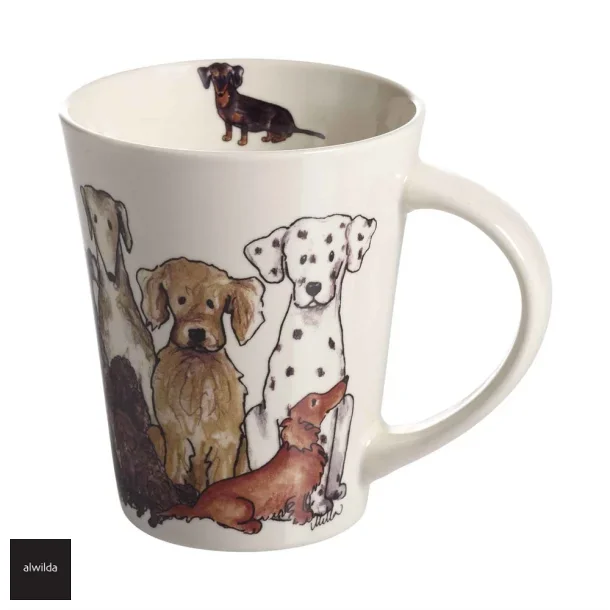 Krus med hunde, 35 cl.