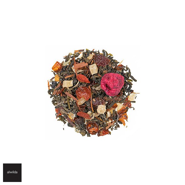 Ballance -Grn te iblandet ananas, ginseng, roser, hyldebr, salvie, gojibr, hindbr &amp; lapacho