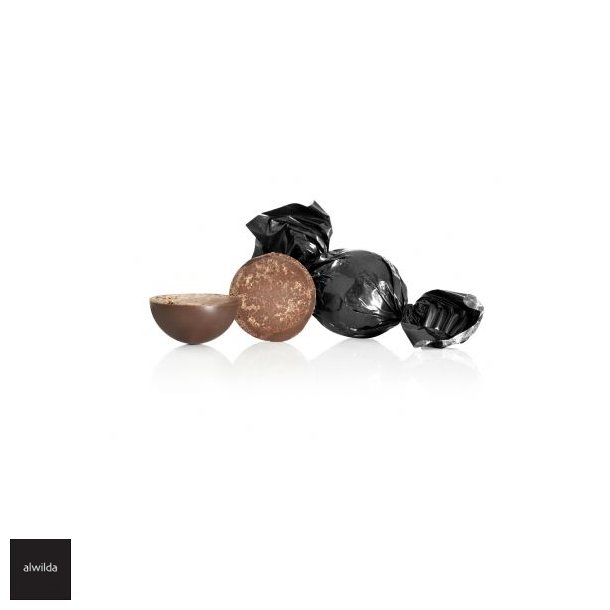 Chokoladekugle sort- mrk chokolade med nougat &amp; kaffecreme