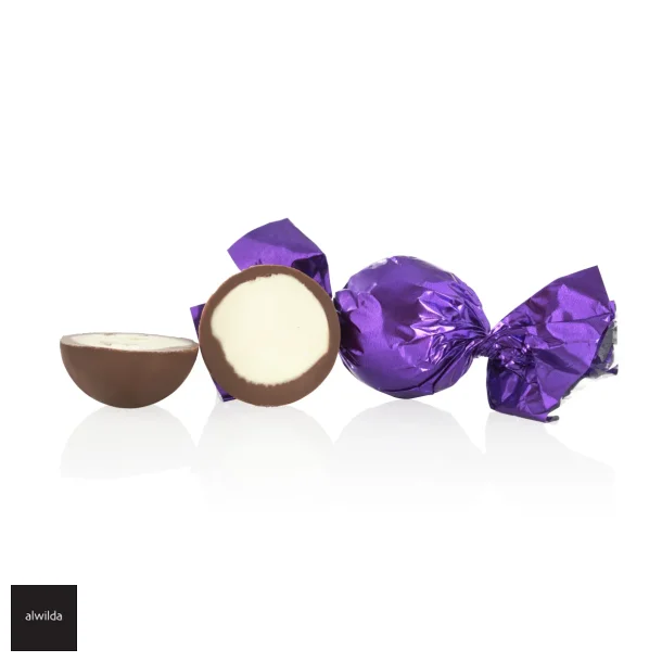Chokoladekugle lilla- lys chokolade &amp; cookie