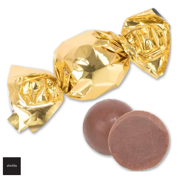 Chokoladekugle guld - lys chokolade &amp; karamel
