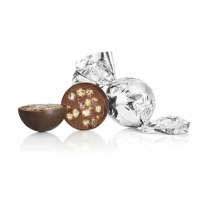 Chokoladekugle slv - lys chokolade med nougat &  karamel