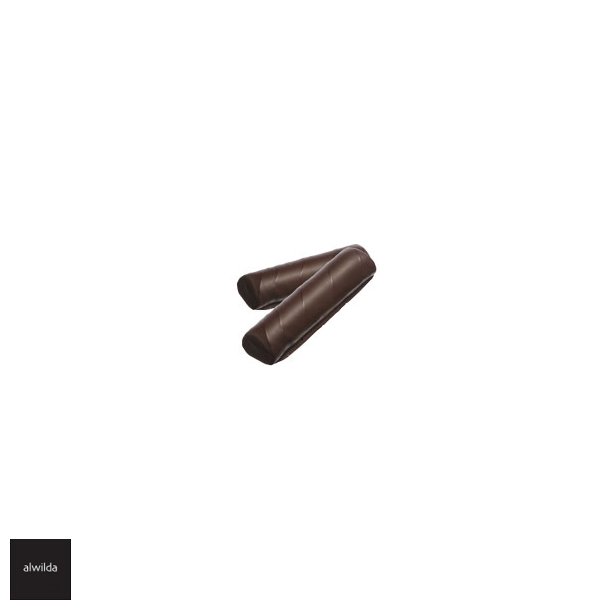 Marcipanbrd m. cognac &amp; rom m. mrk chokolade, pakket 2 stk. i cellofan m. sljfe.