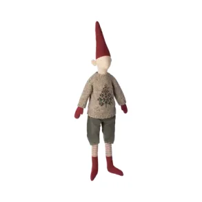 Nisse str. 5 /2025 - dreng 84 cm. - strik sweater med juletr 