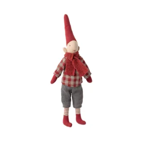 Nisse, str. 1 /2025 - dreng med magnet - ternet skjorte & halstrklde