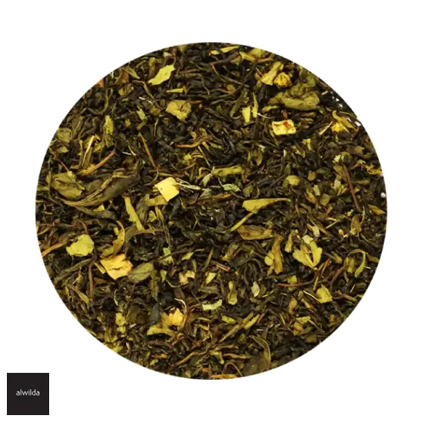 Fersken &amp; mango - �KOLOGISK Chaplon, gr�n &amp; hvid te.