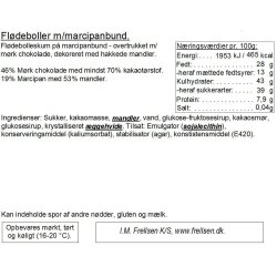 Fldeboller mrk chokolade &amp; marcipanbund  Frellsen  KAN KUN AFHENTES I VORES FYSISKE BUTIK