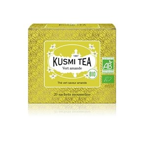 Kusmi tebreve, �KOLOGISK gr�n mandel te - pakke med 20 breve
