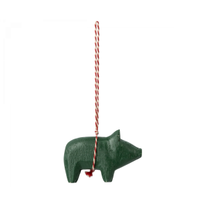 Maileg ophng, grn gris i tr - Hjde: 5 cm Bredde: 7 cm. 