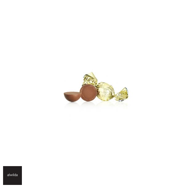 Chokoladekugle guld - lys chokolade m. nougat &amp; karamel