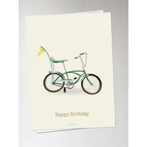 Vissevasse kort - happy birthday, 10,5x15 cm. I foliepose med kuvert