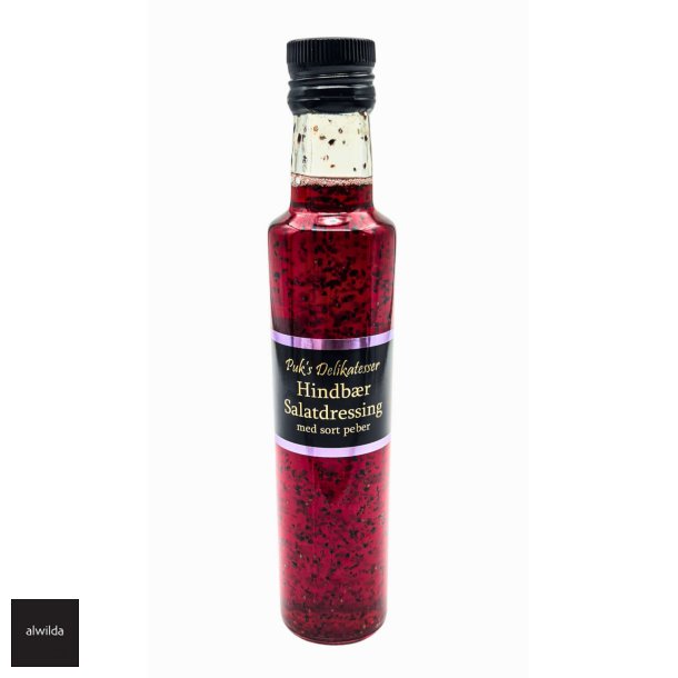 Hindbrsalat sirup med sort peber - Lavet p  frugt, ingen kunstig smags/farvestoffer