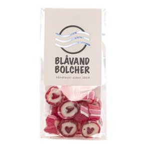 Blvand hjerte bolsjer