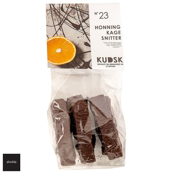 Honningkagesnitter med mrk chokolade &amp; appelsinsmag - KOMMER SNART