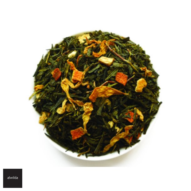 Grn Sencha med ingefr &amp; citron - fyldig &amp; frisk te