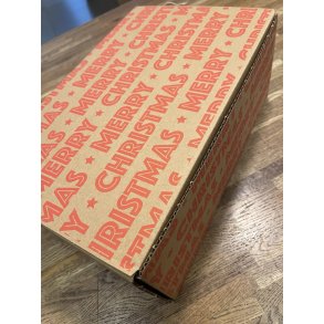 Gavekasse Merry Christmas - vin, specialiteter, kager & chokolade