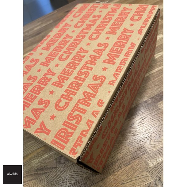 Gavekasse Merry Christmas - vin, specialiteter, kager &amp; chokolade