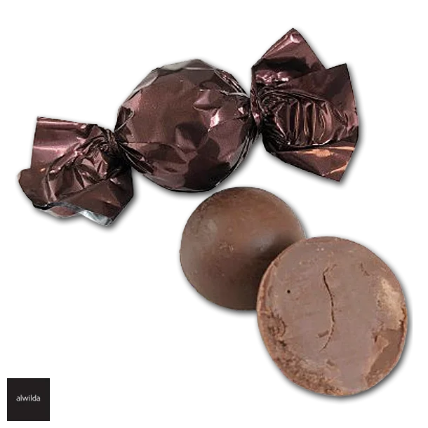Chokoladekugle brun- mrk chokolade med nougat &amp; kaffecreme