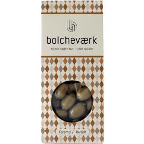 Sukkerfri bolsjer fra Bolchevrk med karamel & havsalt 
