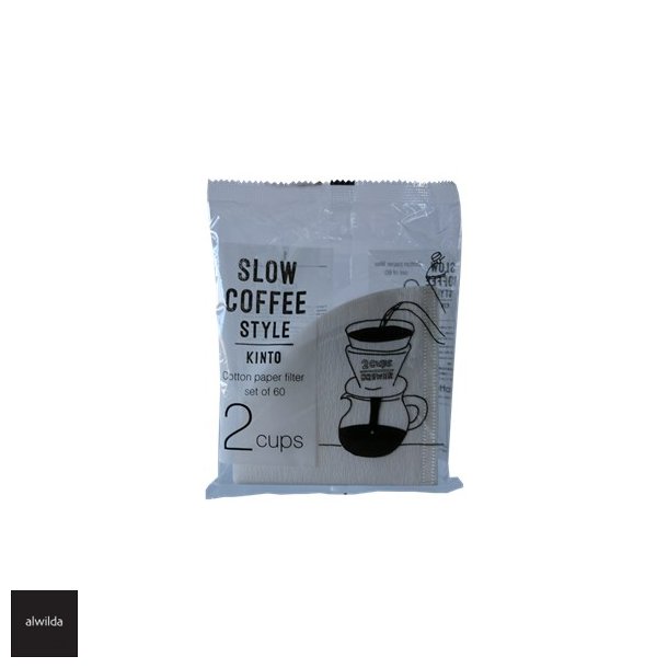 Kinto kaffefilter - 2 kop. klorfri. pakke m. 60 stk.
