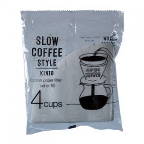 Kinto kaffefilter - 4 kop. klorfri. pakke m. 60 stk.