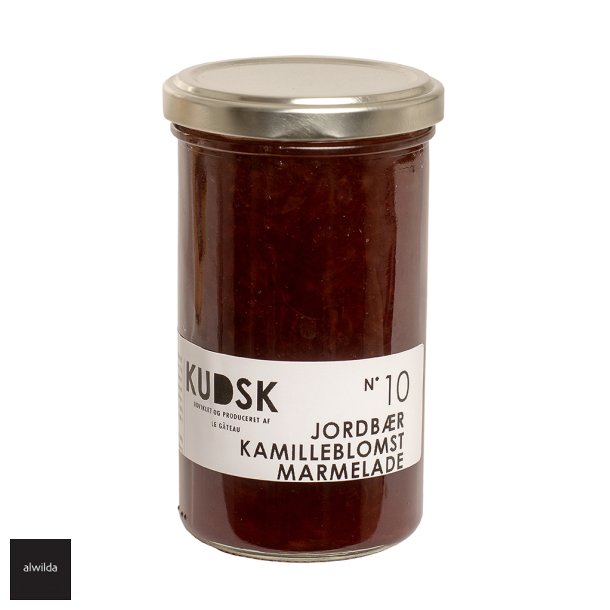Kudsk - jordbr &amp; kamilleblomst marmelade