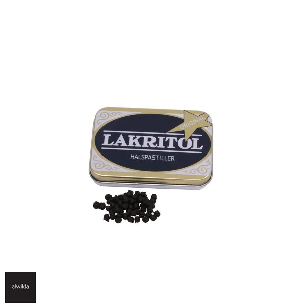 Lakritol i lille metal�ske