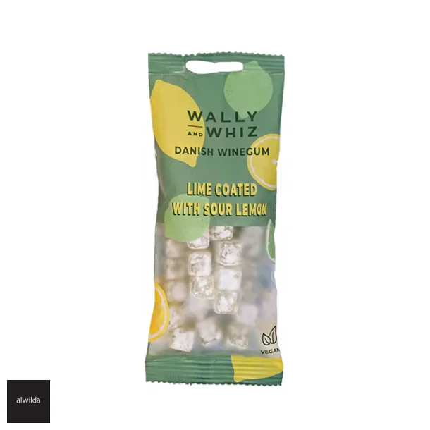 limevingummi med sur citronpulver - Vegansk, glutenfri &amp; allergenefri