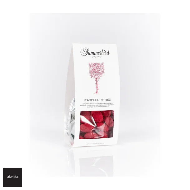 Summerbird - kologiske mandler med Amber chokolade &amp; hindbr
