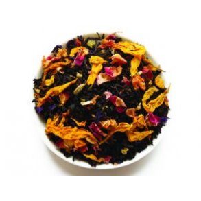 Sort te med mango & passionsfrugt & blomster ( Hawaii blomst )