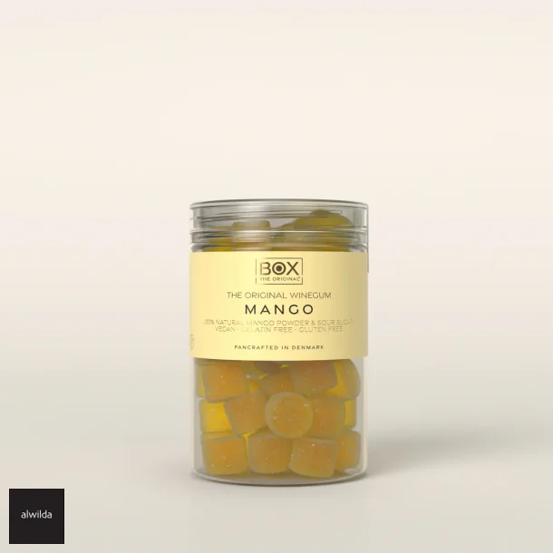 Vingummi med skovb�r vingummi med let lakrids pulver &amp; let sour drys - VEGANSK &amp; GELANTINEFRI