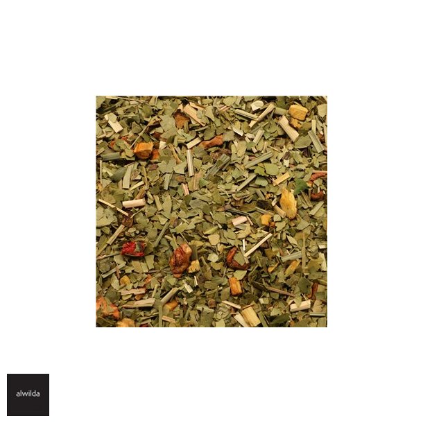 Mate urteblanding med jordbr, ble, citron &amp; lakrids - koffeinrig