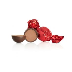 Chokoladekugle rd - lys chokolade med nougat & honning