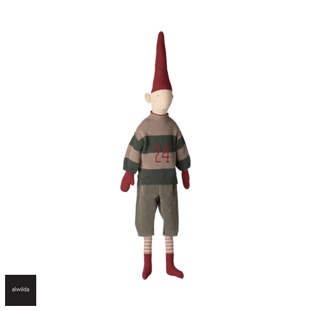 Nisse str. 6 /2025 - dreng 106 cm. - strik bluse med no. 24 