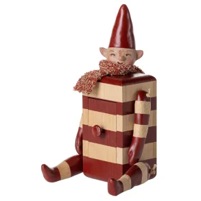 Nisse med skuffe, rd,  Ml: 17 x 8 cm /2025