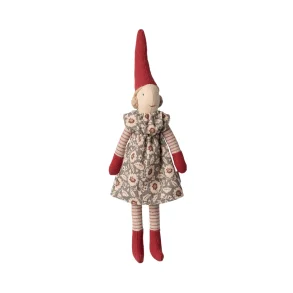 Nisse str. 1 /2025 - Pige med magnet 26 cm. -vinter mint