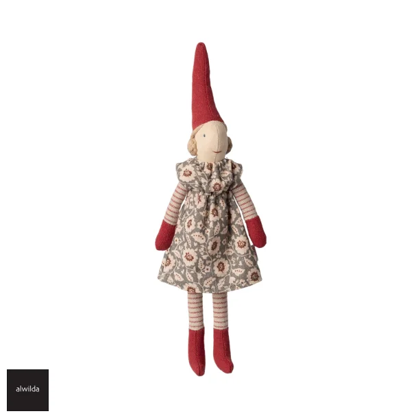 Nisse str. 1 /2025 - Pige med magnet 26 cm. -vinter mint