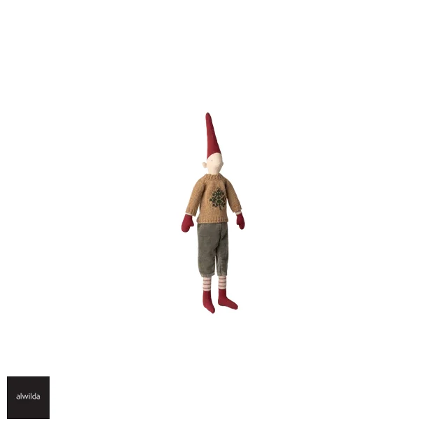 Nisse str. 3 /2025 - dreng 49 cm. - strik med juletr