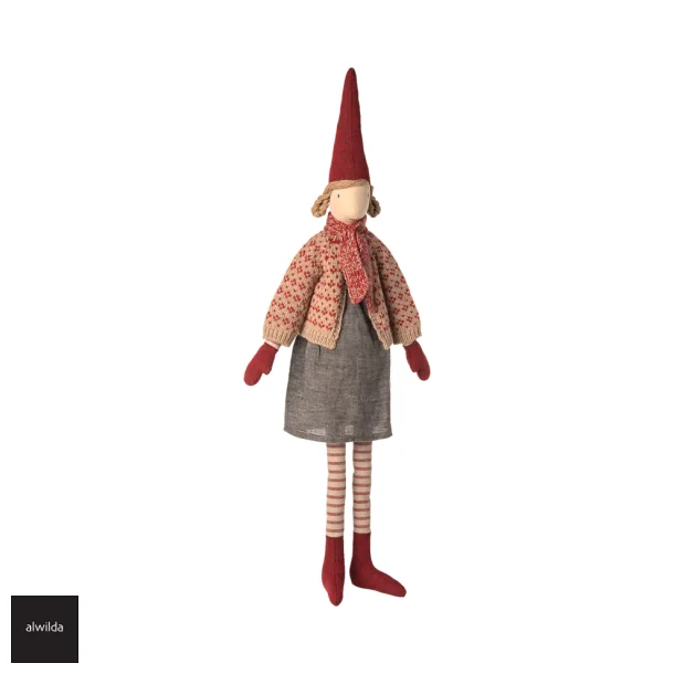 Nisse str. 4 /2025 - pige 60 cm. - strik cardigan, halstrklde &amp; kjole 