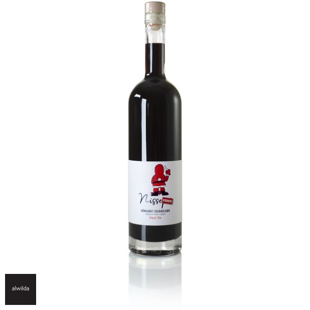 Nisse pis 18% - sk�n julelik�r ( pis er censureret i �r p� etiketten) 