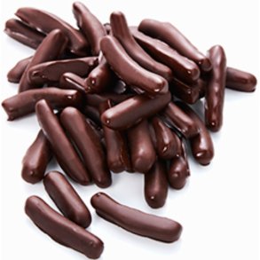 kandiseret Orangeskal med chokolade - pakket i cellofanpose