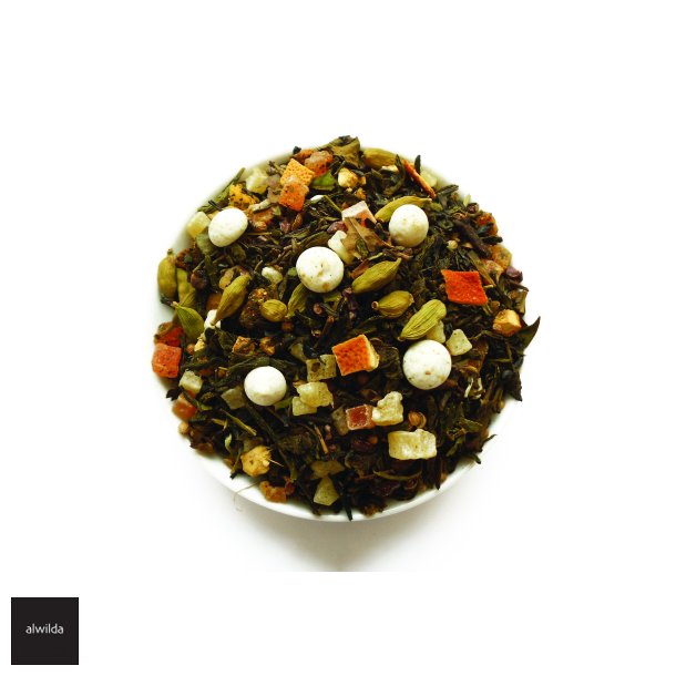 Panforte di Siena - Hvid/grn te m. papaya, mango, kakao, kardemom &amp; ingefr - (Hvid engel)