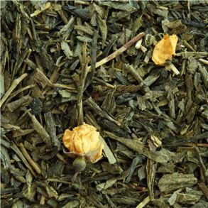 Grn te med gule rosenknopper & citron (frisk & let sdlig