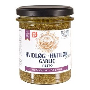 Hvidlgspesto - kologisk dansk produkt